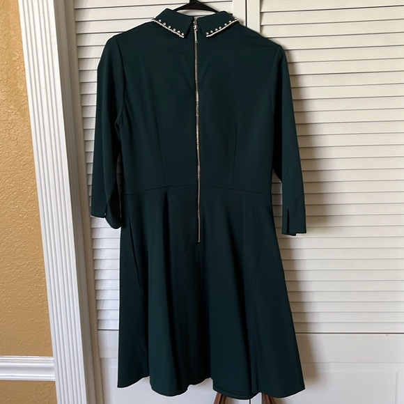 Kate Spade Green Diamanté Collar Dress. NWT - Picture 3 of 13